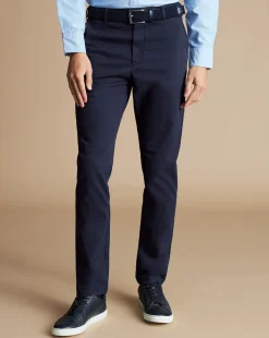 Discount Charles Tyrwhitt Ultimate Non-Iron Chinos - French Navy French Blue