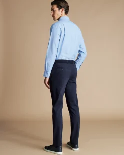 Discount Charles Tyrwhitt Ultimate Non-Iron Chinos - French Navy French Blue