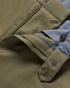 Discount Charles Tyrwhitt Ultimate Non-Iron Chinos - Green Olive