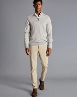 Clearance Charles Tyrwhitt Ultimate Non-Iron Chinos - Stone