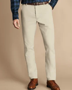Clearance Charles Tyrwhitt Ultimate Non-Iron Chinos - Stone
