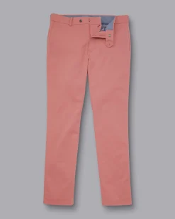 Sale Charles Tyrwhitt Ultimate Non-Iron Chinos - Light Pink