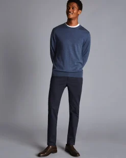 Outlet Charles Tyrwhitt Ultimate Non-Iron Chinos - Navy