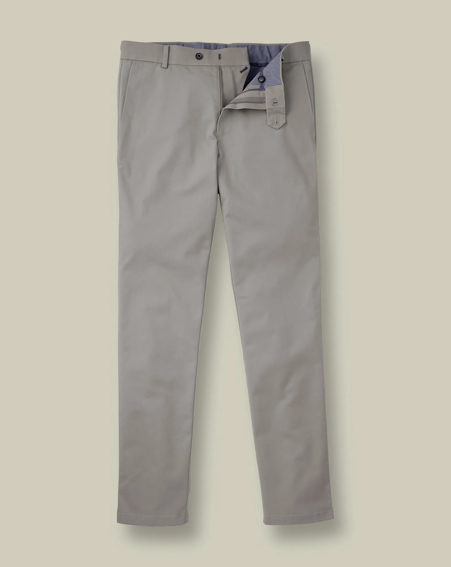 Hot Charles Tyrwhitt Ultimate Non-Iron Chinos - Light Grey