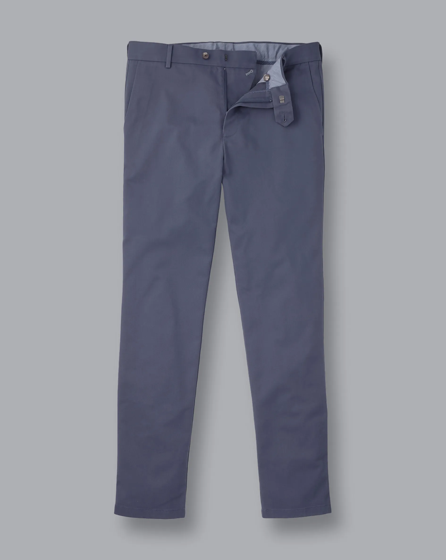 New Charles Tyrwhitt Ultimate Non-Iron Chinos - Steel Blue