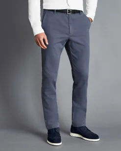 New Charles Tyrwhitt Ultimate Non-Iron Chinos - Steel Blue