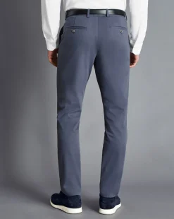New Charles Tyrwhitt Ultimate Non-Iron Chinos - Steel Blue