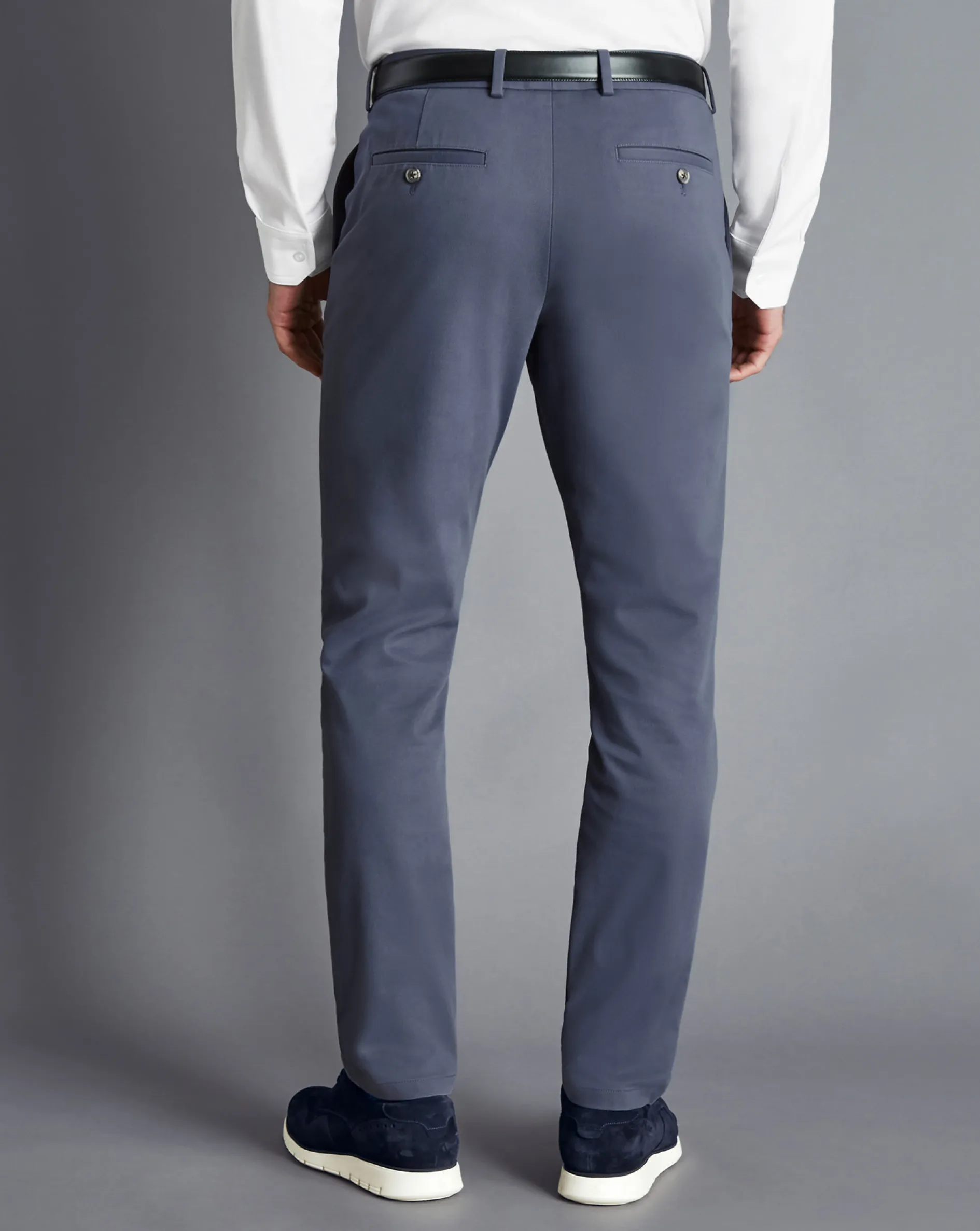 New Charles Tyrwhitt Ultimate Non-Iron Chinos - Steel Blue