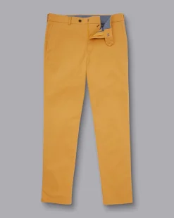 Discount Charles Tyrwhitt Ultimate Non-Iron Chinos - Yellow