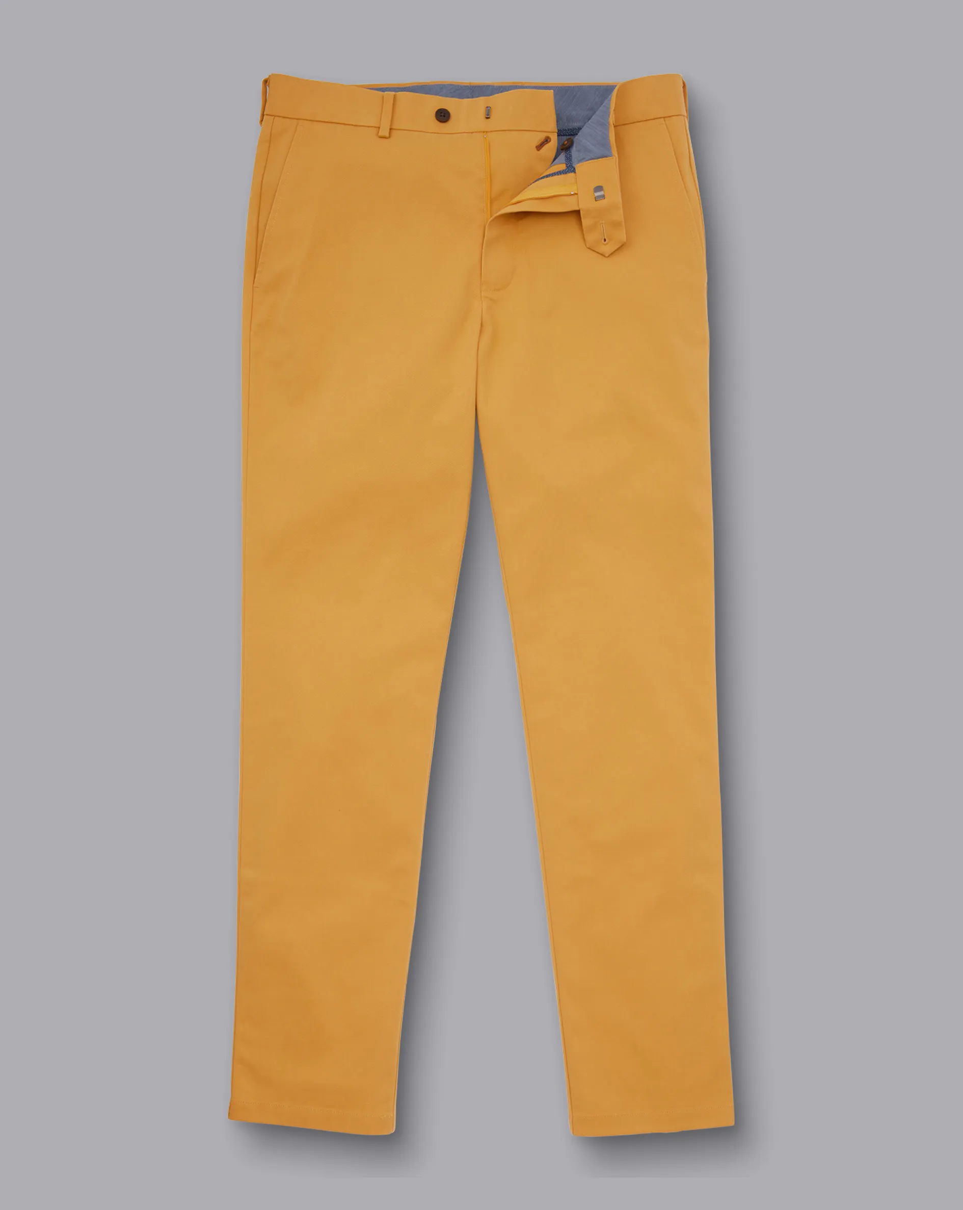 Discount Charles Tyrwhitt Ultimate Non-Iron Chinos - Yellow