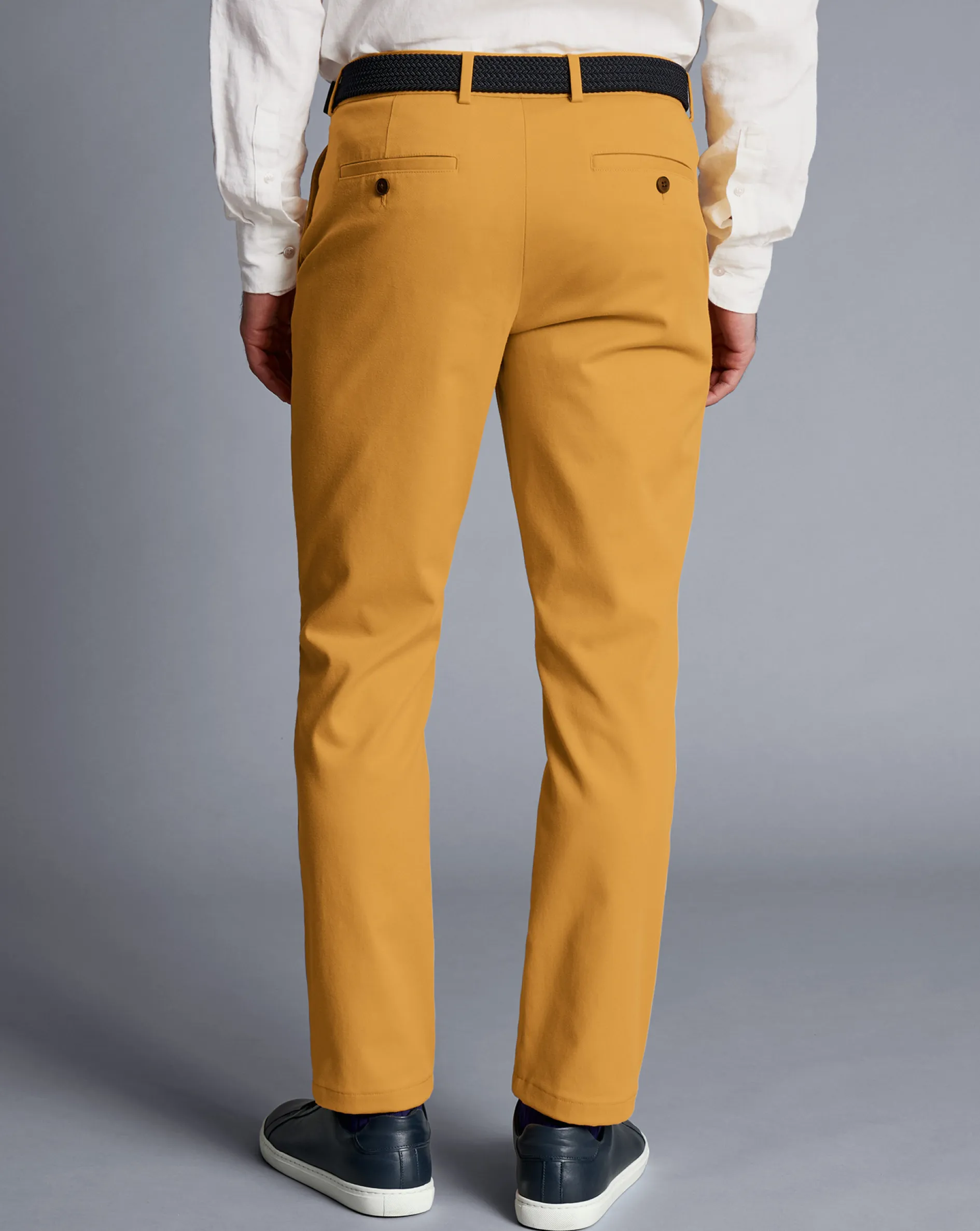 Discount Charles Tyrwhitt Ultimate Non-Iron Chinos - Yellow