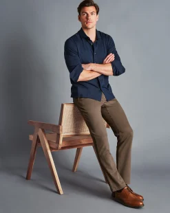 Hot Charles Tyrwhitt Ultimate Non-Iron Chinos - Mocha