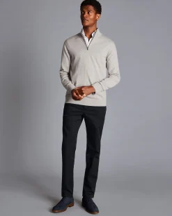 Shop Charles Tyrwhitt Ultimate Non-Iron Chinos - Black