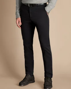 Shop Charles Tyrwhitt Ultimate Non-Iron Chinos - Black
