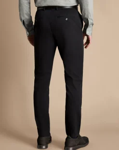 Shop Charles Tyrwhitt Ultimate Non-Iron Chinos - Black