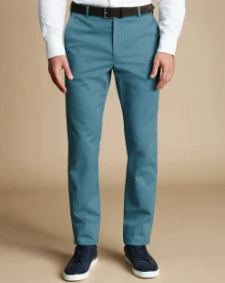 Hot Charles Tyrwhitt Ultimate Non-Iron Chinos - Mid Blue