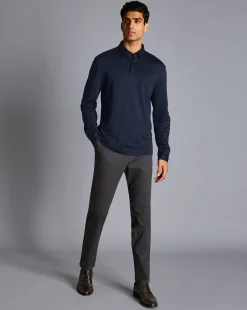 Cheap Charles Tyrwhitt Ultimate Non-Iron Chinos - Dark Grey