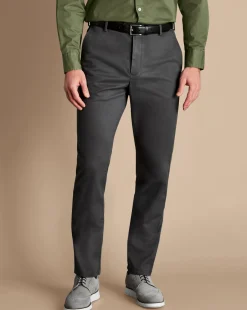 Cheap Charles Tyrwhitt Ultimate Non-Iron Chinos - Dark Grey