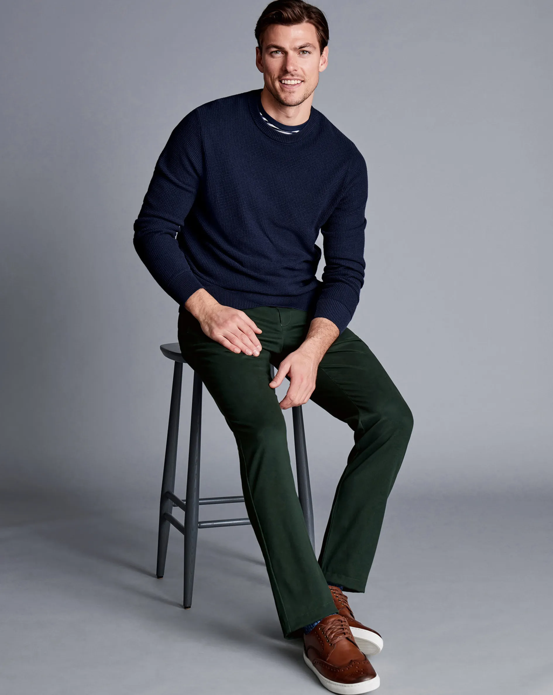 Outlet Charles Tyrwhitt Ultimate Non-Iron Chinos - Green