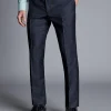 Hot Charles Tyrwhitt Ultimate Performance Check Suit Pants - Navy