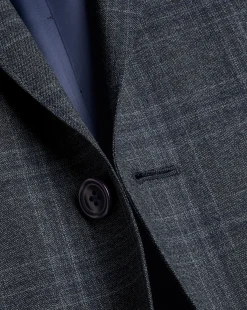 Cheap Charles Tyrwhitt Ultimate Performance Prince of Wales Check Suit Jacket - Steel Blue