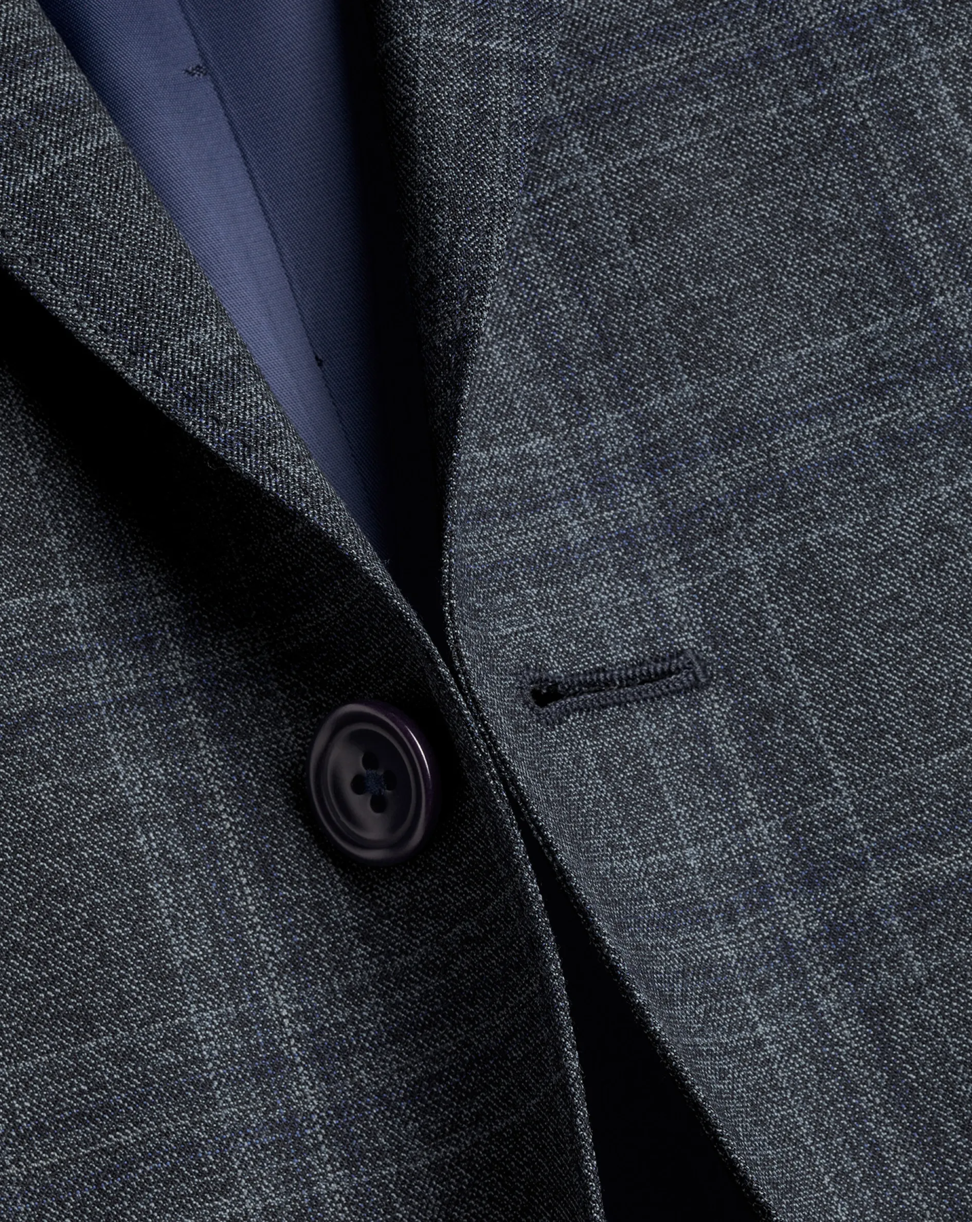 Cheap Charles Tyrwhitt Ultimate Performance Prince of Wales Check Suit Jacket - Steel Blue