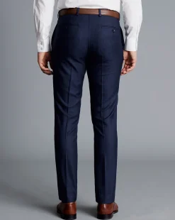 Outlet Charles Tyrwhitt Ultimate Performance Stripe Suit Pants - French Blue