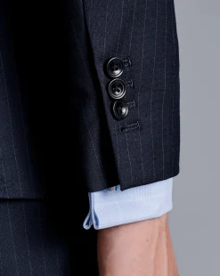 Online Charles Tyrwhitt Ultimate Performance Stripe Suit Jacket - Navy