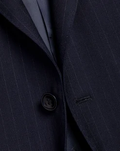 Online Charles Tyrwhitt Ultimate Performance Stripe Suit Jacket - Navy