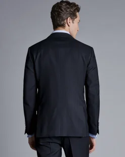 Online Charles Tyrwhitt Ultimate Performance Stripe Suit Jacket - Navy
