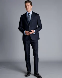 Online Charles Tyrwhitt Ultimate Performance Stripe Suit Jacket - Navy