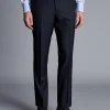 Outlet Charles Tyrwhitt Ultimate Performance Stripe Suit Pants - Navy