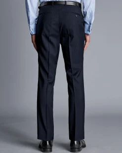 Outlet Charles Tyrwhitt Ultimate Performance Stripe Suit Pants - Navy