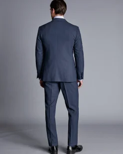 New Charles Tyrwhitt Ultimate Performance Suit Jacket - Heather Blue