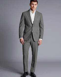 Store Charles Tyrwhitt Ultimate Performance Suit Jacket - Light Grey