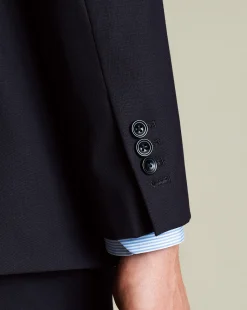 Shop Charles Tyrwhitt Ultimate Performance Suit Jacket - Dark Navy