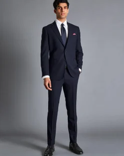 Shop Charles Tyrwhitt Ultimate Performance Suit Jacket - Dark Navy