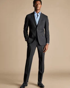 Online Charles Tyrwhitt Ultimate Performance Suit Jacket - Charcoal Charcoal Grey