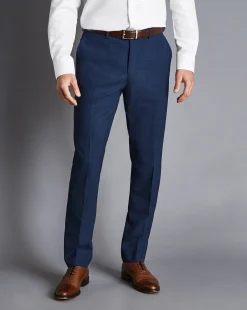 Best Charles Tyrwhitt Ultimate Performance Suit Pants - Steel Blue