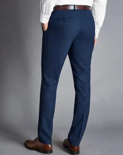 Best Charles Tyrwhitt Ultimate Performance Suit Pants - Steel Blue