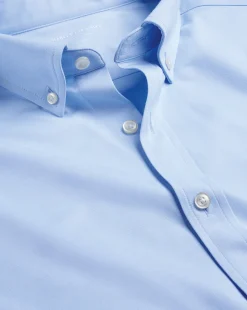 Discount Charles Tyrwhitt 4-Way Stretch Jersey Shirt - Blue Sky