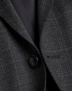 Fashion Charles Tyrwhitt Windowpane Check Suit Jacket - Charcoal Grey