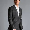 Flash Sale Charles Tyrwhitt Windowpane Check Suit Jacket - Grey