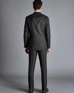 Flash Sale Charles Tyrwhitt Windowpane Check Suit Jacket - Grey