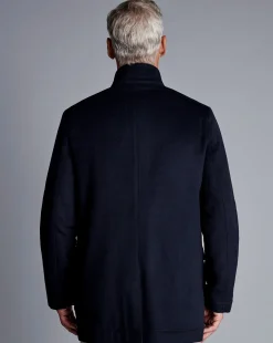 Hot Charles Tyrwhitt Wool Car Coat - Navy