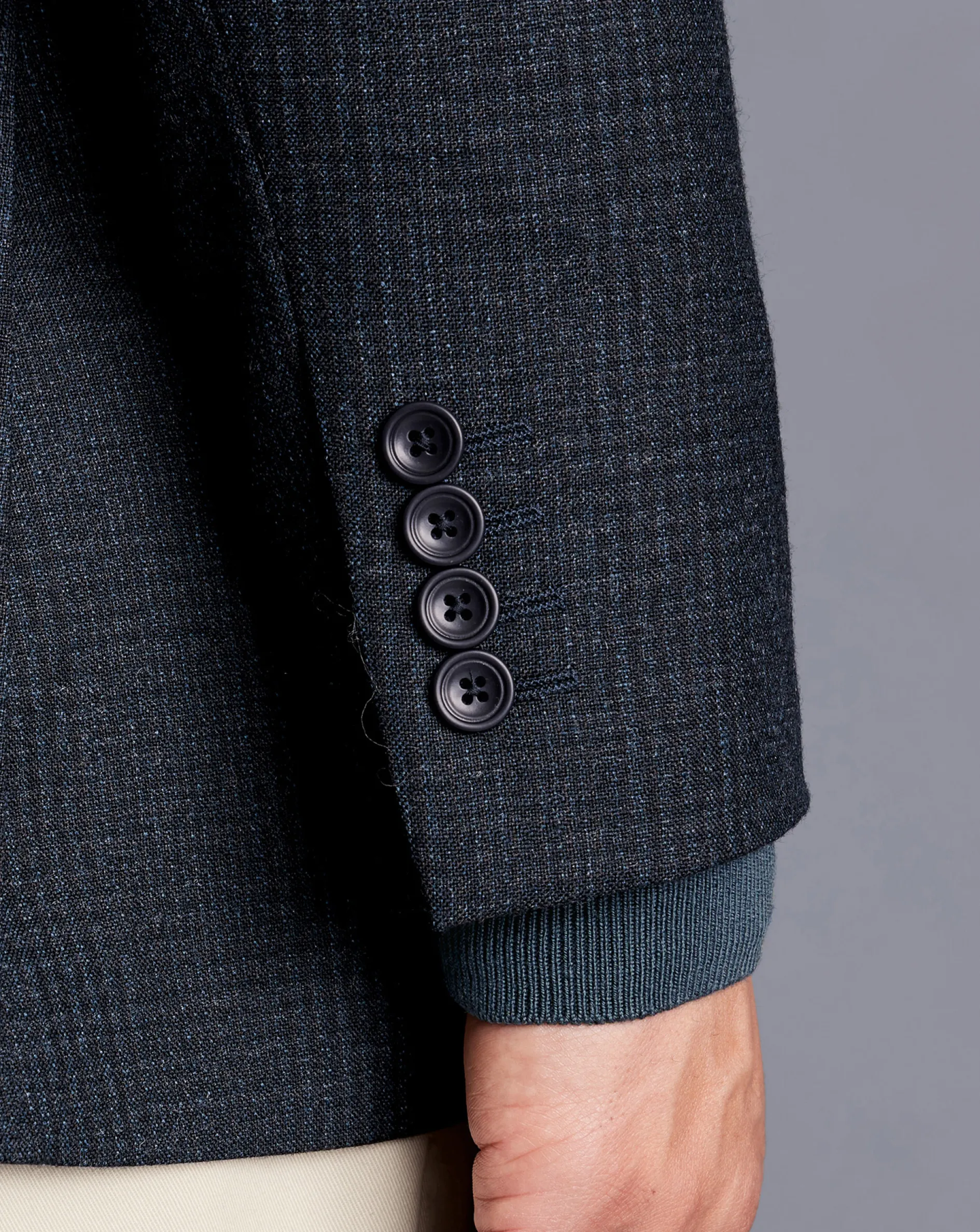 Sale Charles Tyrwhitt Wool Check Jacket - Denim Blue