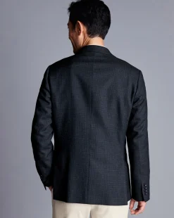 Sale Charles Tyrwhitt Wool Check Jacket - Denim Blue