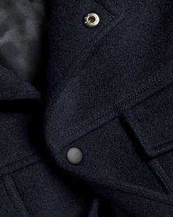 Discount Charles Tyrwhitt Wool Harrington Jacket - Navy