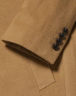 Outlet Charles Tyrwhitt Wool Overcoat - Camel