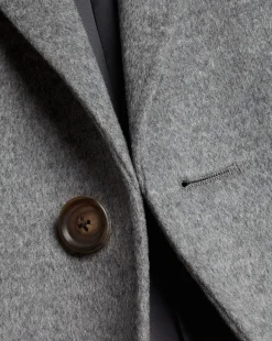 Best Charles Tyrwhitt Wool Overcoat - Grey
